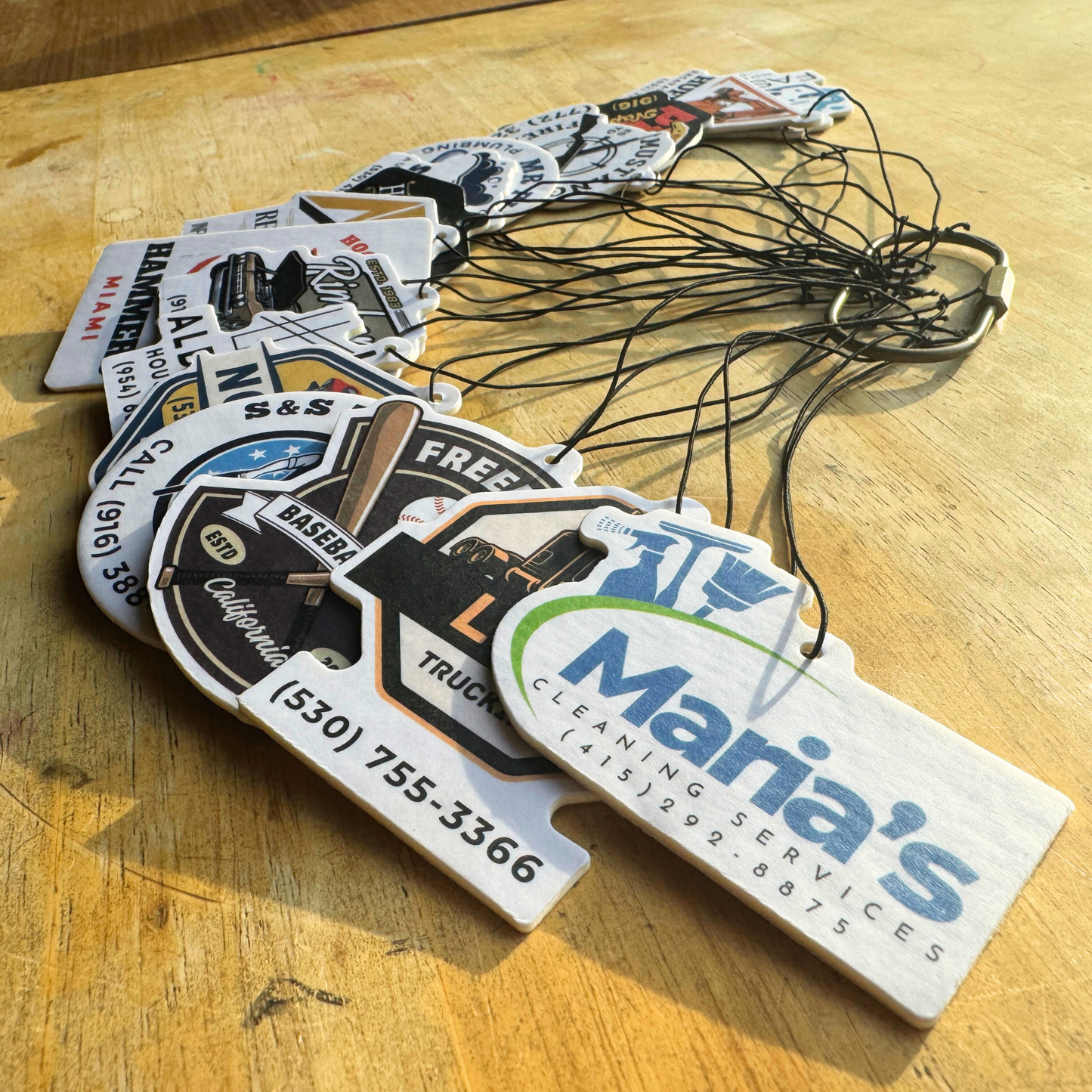 Bulk Custom Car Air Fresheners For Auto Repair Shops, Custom Freshies For Auto Repair Businesses