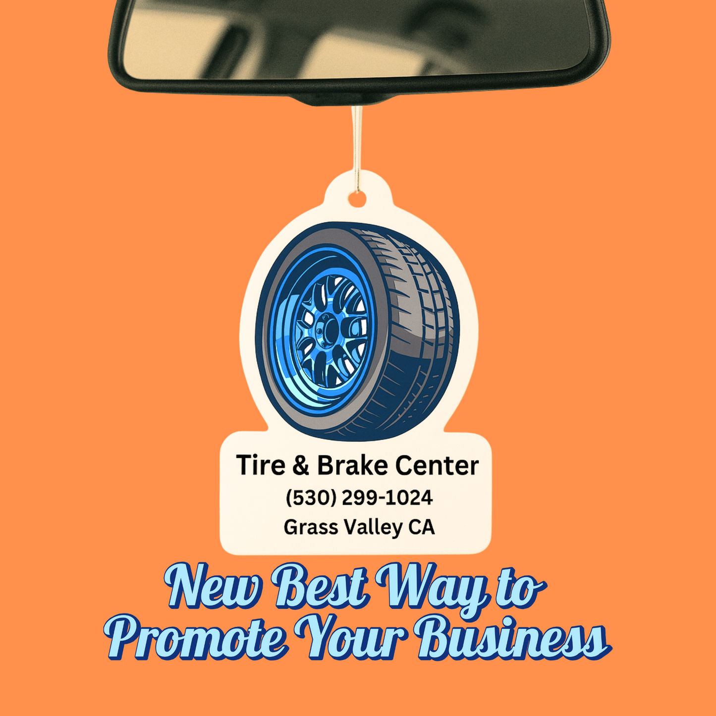 Bulk Custom Car Air Fresheners For Auto Repair Shops, Custom Freshies For Auto Repair Businesses